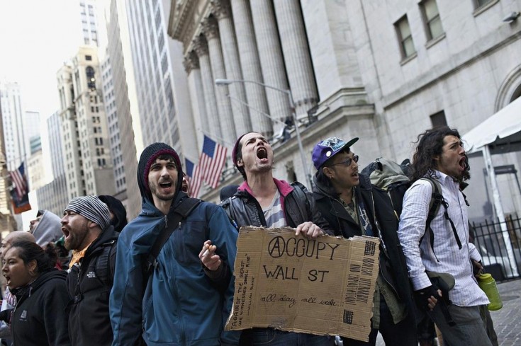 Протестующие в Нью-Йорке на Wall Street © cryptome.org