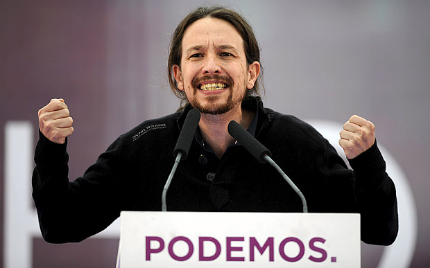 Один из лидеров партии Подемос Пабло Иглесиас. 17 мая 2015. © REUTERS/Eloy Alonso