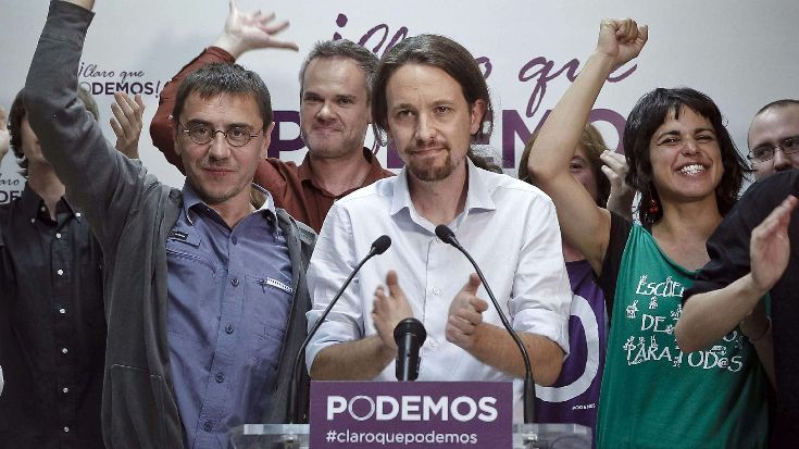 Лидеры и члены партии «Подемос». © blogs.ft.com