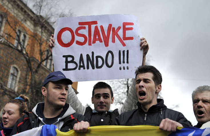 протесты в Боснии и Герцеговине. 9 февраля 2014 года