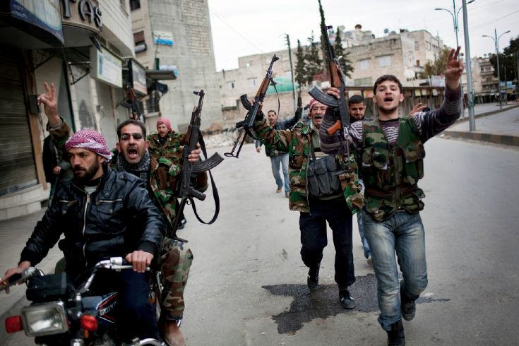 Сирийские повстанцы. © AP Photo/Rodrigo Abd