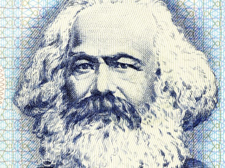 Изображение Карла Маркса на банкноте в 100 марок, 1975 год, Восточная Германия. © salon.com