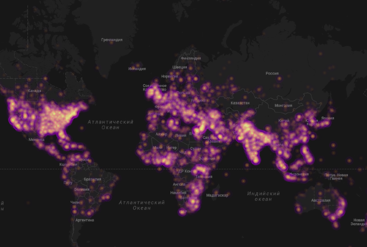 Глобальная карта протестов © irevolution.net