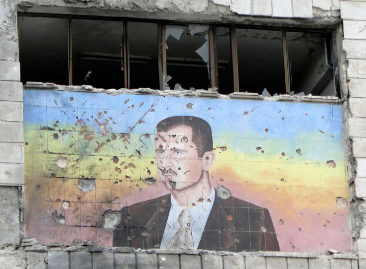 Портрет Башара Ассада © reuters.com