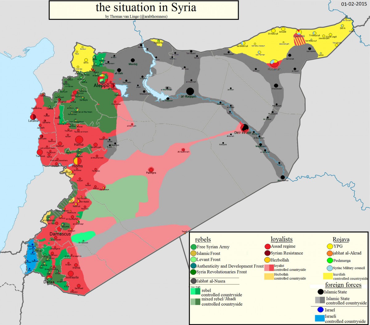 Cитуация в Сирии. Инфографика. 