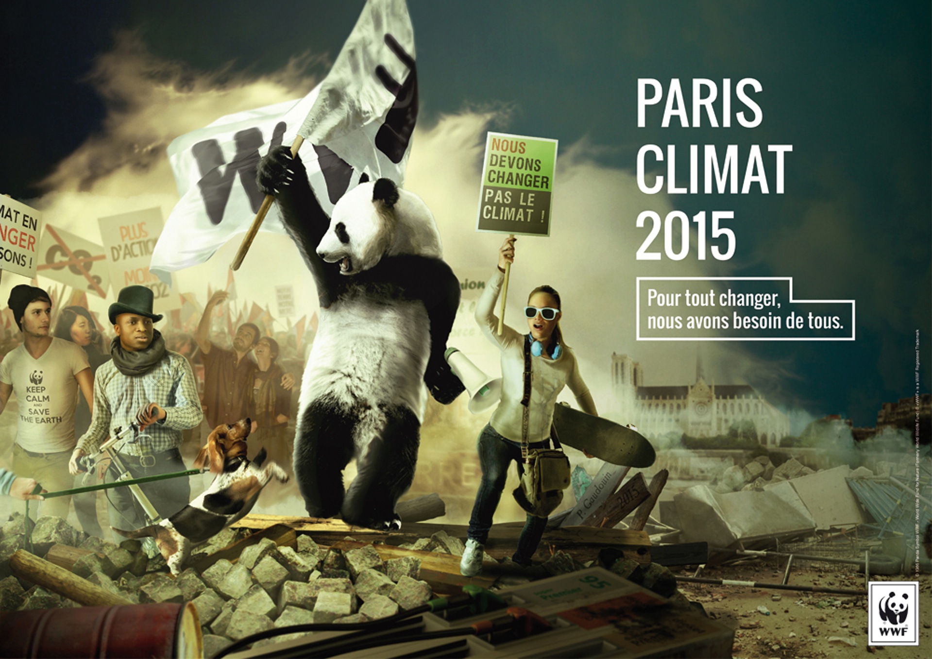 Плакат WWF, сделанный к саммиту в Париже. © wwf.ru