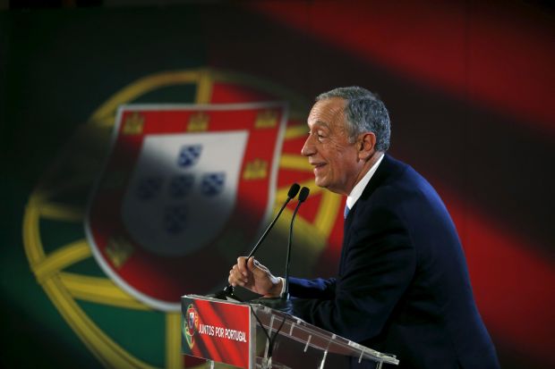 Portugal's presidential candidate Marcelo Rebelo de Sousa attends an election campaign event in Lourinha