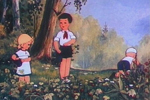 В 1950 году советскими мультипликаторами по сказке Валентина Катаева был создан мультфильм «Дудочка и кувшинчик», повествующий о том, как ленивая девочка отправляется искать ягоды, но, видимо, не обладая необходимыми навыками, ничего не находит. Уже совсем было отчаявшись, она встречает старичка-боровичка, который предлагает ей воспользоваться чудесной дудочкой, звук которой поднимает листочки и делает все ягоды видимыми. […]