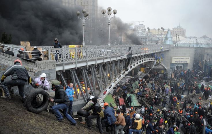 Активисты Майдана в центре Киева © svoboda.org