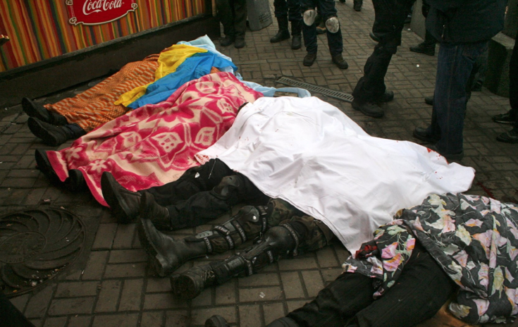 Тела погибших на Майдане © piter.tv