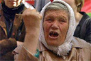 Уфа: пенсионеры перекрыли проспект